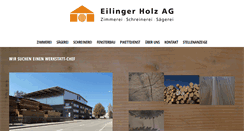 Desktop Screenshot of eilinger-holz.ch