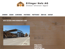 Tablet Screenshot of eilinger-holz.ch